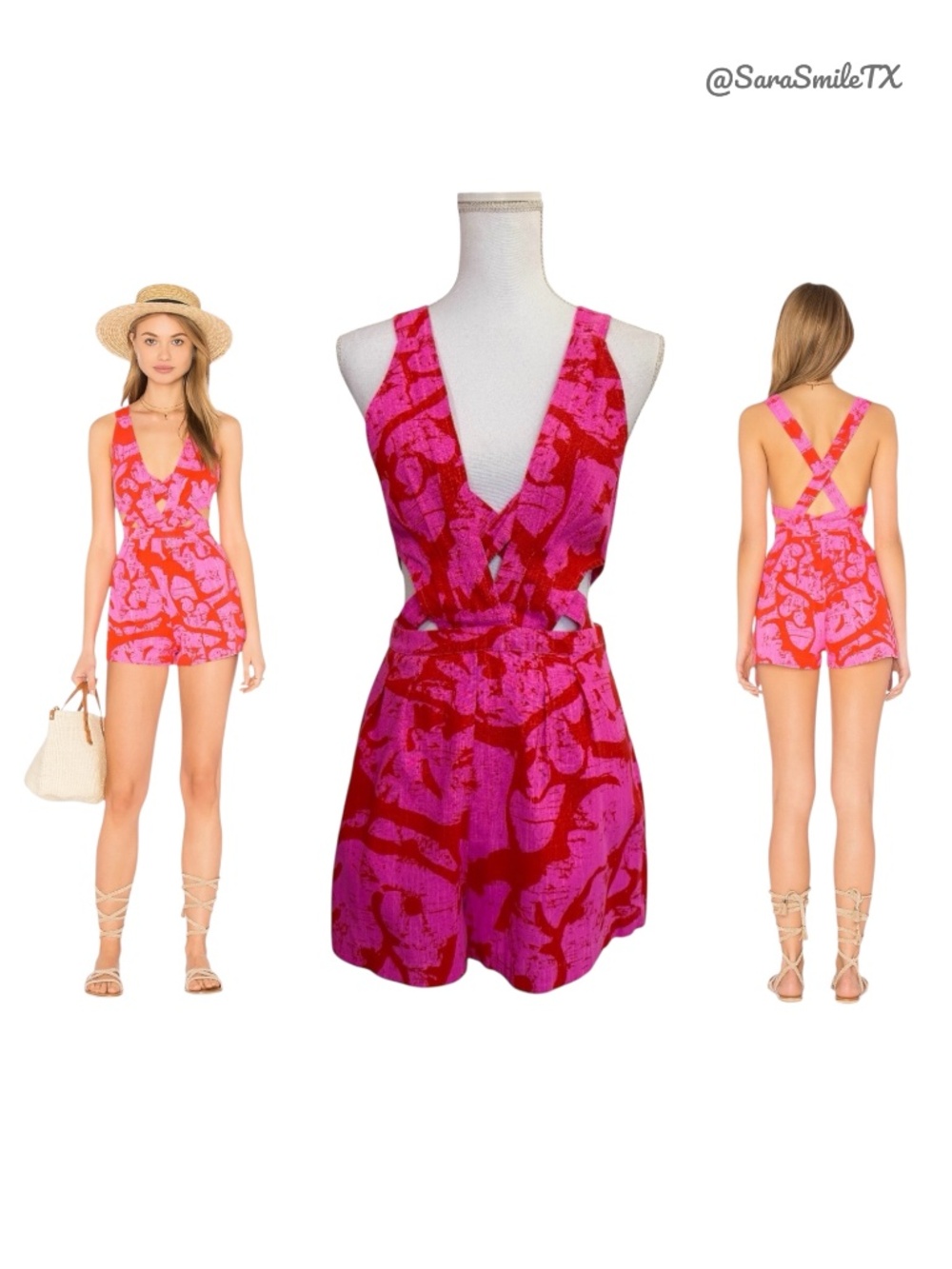 FREE PEOPLE - La Vida Romper in Pink Combo - NWOT - RARE!!